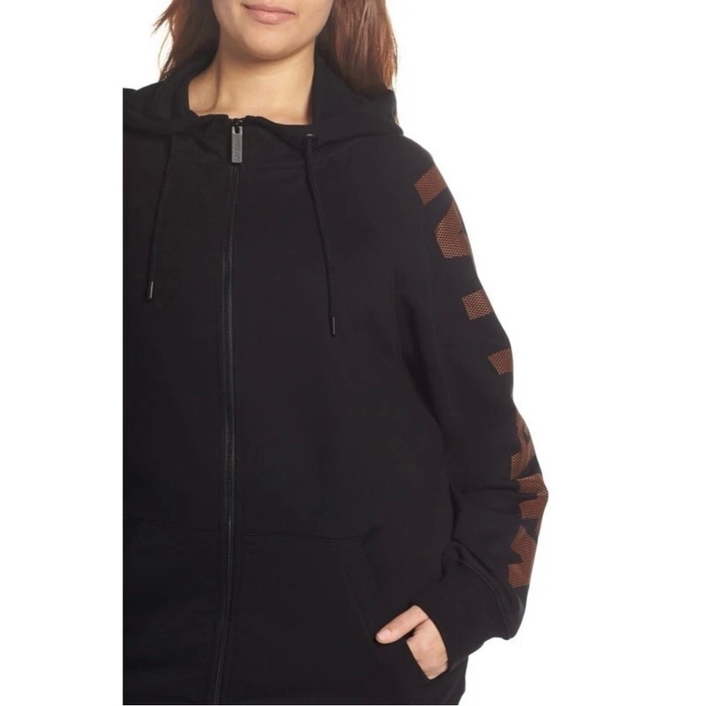 NEW IVY PARK Metallic Logo Full-Zip Hoodie